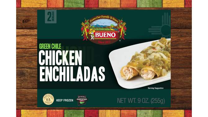 Bueno Frozen Red Chile Cheese Frozen Enchiladas - 9oz, 2 of 4, play video