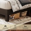AMERLIFE Solid Wood Bed Frame, Herringbone Headboard, Rustic Platform, No Box Spring - 4 of 4