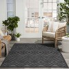 Nourison Versatile Solid Diamond Indoor Outdoor Flatweave Area Rug - 2 of 4