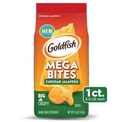 Goldfish Mega Bites- Cheddar Jalapeno Crackers- 5.9oz