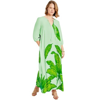 June + Vie by Roaman's Women's Plus Size Halcion Maxi Dress