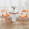 homfan  Meta lFolding Chairs Portable Kitchen Chair Foldable ，350lb Weight - 2 of 4