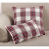20"x20" Borland Plaid Down Filled Square Throw Pillow - Saro Lifestyle: Indoor/Outdoor, Cotton, Zipper Closure - 3 of 3
