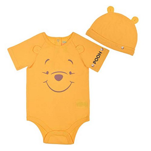 Disney Baby Boy's Winnie The Pooh Bodysuit Creeper With 3d Character ...