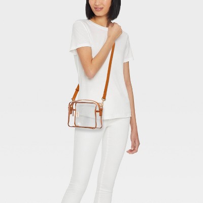Camera Crossbody Bag - Universal Thread Clear: Structured Vinyl Handbag, Adjustable Strap - image 2