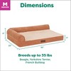 Plush & Grid Cord Orthopedic Deluxe L-Chaise Pet Bed for Dogs and Cats - 2 of 4
