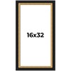 PosterPalooza | Panoramic Embellished Brown Picture Frame - UV Acrylic, Foam Board Backing, Hanging Hardware - 2 of 4