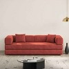 Multi-Shape Design Modular Sectional Sofa, Convertible Floor Sofa Bed with Pillow Arms, Removable Corduroy Covers Sofa Bed-Baofuwish - 2 of 4