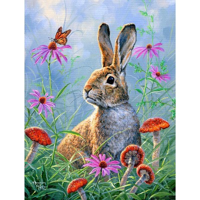 Sunsout Curious Cottontail 300 pc   Jigsaw Puzzle 69420