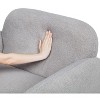 Kumasinova Teddy Fleece Single Sofa Chair,Accent Chair with Arms and Pillow,Armchair  for Living Room,Bedroom,Study,Office - 4 of 4