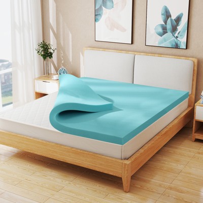 3 in. Gel Memory Foam Mattress Topper- Breathable & Supportive