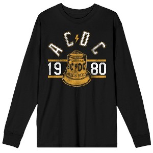 ACDC Hells Bells 1980 Men's Black Long Sleeve Shirt - 1 of 1