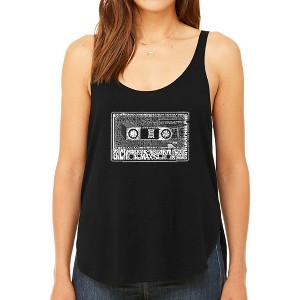 LA Pop Art Women's Premium Word Art Flowy Tank Top - The 80's - 1 of 4