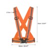 Unique Bargains Reflective Vest Adjustable 360 Degree High Visibility Safety Vest for Cycling Running Walking - 2 of 4