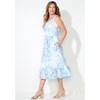 Catherines Women's Plus Size Liz&Me V-Neck Tier Midi Dress - 4 of 4