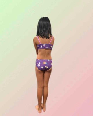 Girls' Simple Tropical Bikini Set - Cat & Jack™ Purple : Target