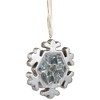 Roman Mosaic Style Snowflake Christmas Ornament  - 3.5" - Silver - 4 of 4