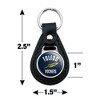 University of Toledo Official Logo Black Leather Keychain - 2 of 4