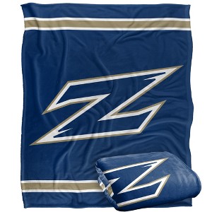 University Of Akron Primary Logo Stripes Silky 50x60 Blanket, 1 Sided - 1 of 4