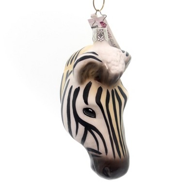 Inge Glas African Zebra Ornament Black White Stripes Horse  -  Tree Ornaments