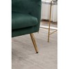 Velvet Wingback Accent Chair with Button-Tufted Back and Gold Metal Legs - 4 of 4
