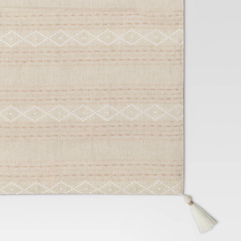 Cotton Printed Placemat with Tassels Beige - Threshold&#8482;, 4 of 5