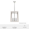 Hunter Fans 12.25" Squire Manor Ceiling Light Chrome Finish - 4 Bulb Dimmable Pendant for Indoor Use, Modern Farmhouse Style - 2 of 4