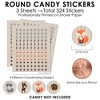 Big Dot of Happiness Woodland Creatures - Baby Shower or Birthday Party Small Round Candy Stickers - Party Favor Labels - 324 Count - image 3 of 4