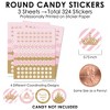Big Dot of Happiness Little Princess Crown - Pink and Gold Baby Shower or Birthday Party Small Round Candy Stickers - Party Favor Labels - 324 Count - 3 of 4