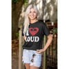 Men's I Love Loud Heart Eyes Funny EDM Pot Graphic T Shirt Brisco Brands Black M - 4 of 4