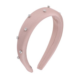 Unique Bargains Women's Solid Rhinestone Headbands 1 Pc - 1 of 4