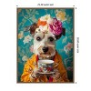 Amanti Art Yorkshire Tea Lady by Mowzu  Framed Canvas Wall Art - 3 of 4