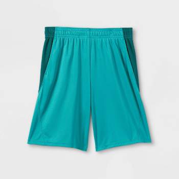 Boys' Training Shorts - All In Motion™ Teal Green S