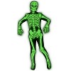 Joyfy Kids Glow in The Dark Skeleton Costume Jumpsuit with Hood | Light Up Halloween Bone Outfit for Boys & Girls | Trick or Treat, Party Costume - 3 of 4