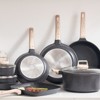 VEVOR 19 Piece Pots and Pans Set, Granite Nonstick Cookware Set, Induction Cookwares, Kitchen RV Cooking Sets with Frying, Sauce, Saute, Black - 2 of 4