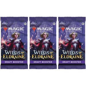 Magic the Gathering 3 Packs MTG Draft Booster Pack Lot MTG Wilds of Eldraine - 1 of 2