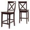 2pc X-Back Counter Height Barstools - Crosley - image 4 of 4