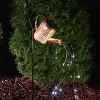 Moonelit Creations Solar LED Watering Can Landscape Light Stake Gold - 4 of 4