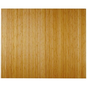48"x60" Deluxe Chair Floor Mat Natural/Bamboo - Anji Mountain: LED Lighting, Felt Backing, Indoor Use - 1 of 4