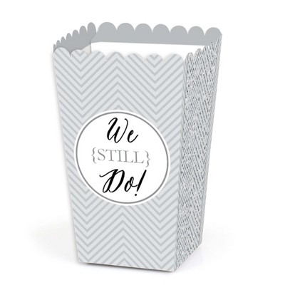 Big Dot of Happiness We Still Do - Wedding Anniversary Party Favor Popcorn Treat Boxes - Set of 12