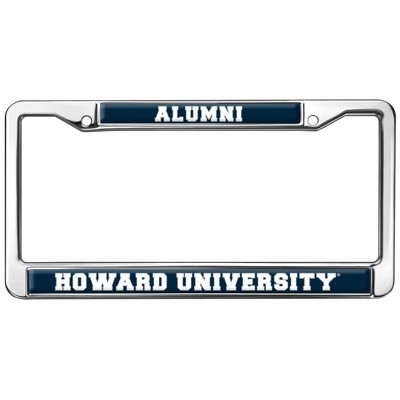 Howard University Alumni Logo Full Size Standard License Plate Metal Frame
