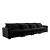 157.5" Corduroy Cloud Modular Sectional Sofa with Deep Seat - 3 of 4
