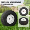 VEVOR Lawn Mower Tires with Rim, 16x6.5-8" Tubeless Tractor Tires, 2-Pack Tire and Wheel Assembly, Turf Pneumatic Tires, 3" Offset Hub, Black - 4 of 4