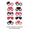 Big Dot of Happiness 2026 Red Graduation Glasses - Paper Card Stock Party Photo Booth Props Kit - 10 Count - 3 of 4