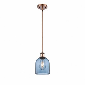 Bella - 1 Light Stem Hung Mini Pendant In Industrial Style-9.5 Inches Tall and 5.5 Inches Wide - 1 of 1