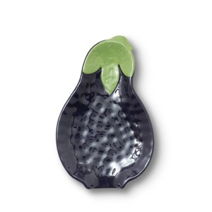 Eggplant Novelty Ceramic Spoon Rest - Bullseye's Playground™ - 1 of 3