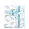 Hudson Baby Flannel Burp Cloth 7pk, Teal Elephant, One Size - 2 of 4