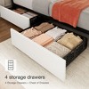 Upholstered Bed Frame with 4 Storage Drawers - 4 of 4