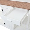 Large Farmhouse Potting Bench with 2 Drawers, Cabinet & Shelves, Outdoor Workstation for Backyard/Mudroom - 4 of 4