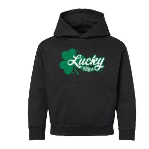 The Juniper Shop Lucky Vibes Clover Youth Graphic Hoodie - 1 of 3